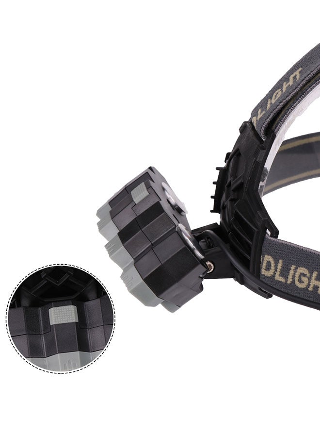 Head Flashlight With 8 LED Set Black/Yellow - Image 5