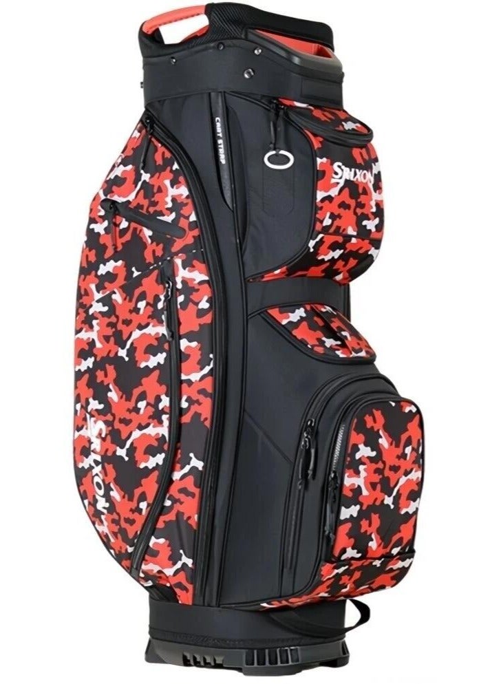 Srixon Premium Golf Cart Bag BLACK/RED CAMO - Image 1