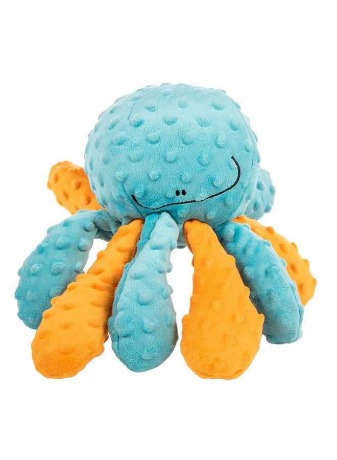 جو دوج لعبة شد الكلاب القطيفة المجنونة من جو دوج على شكل أخطبوط تصدر صوت صرير، مزودة بتقنية حماية المضغ - متعددة الألوان، حجم كبير - Image 1