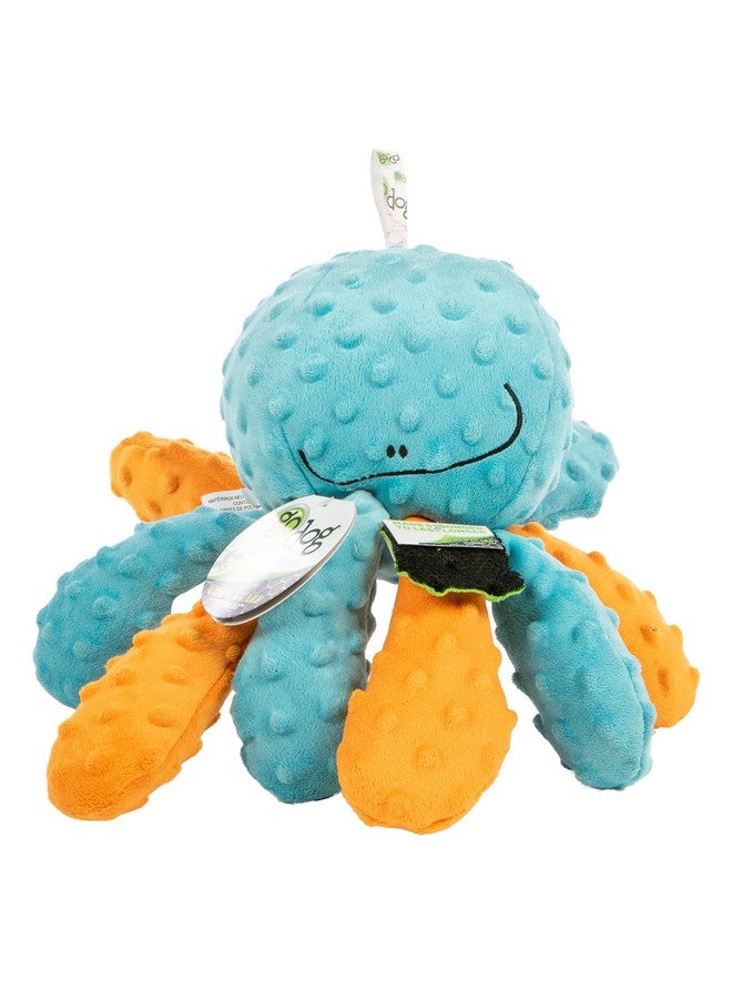 جو دوج لعبة شد الكلاب القطيفة المجنونة من جو دوج على شكل أخطبوط تصدر صوت صرير، مزودة بتقنية حماية المضغ - متعددة الألوان، حجم كبير - Image 2