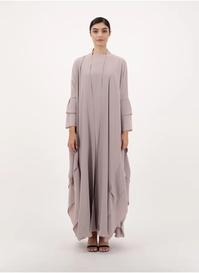 Meem by Mariyah Front open abaya with inner