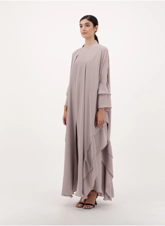 Meem by Mariyah Front open abaya with inner