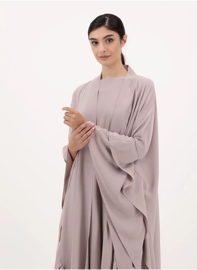 Meem by Mariyah Front open abaya with inner