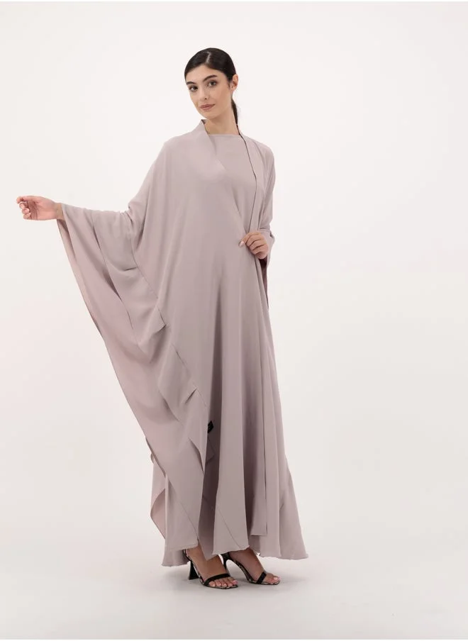 Meem by Mariyah Front open abaya with inner