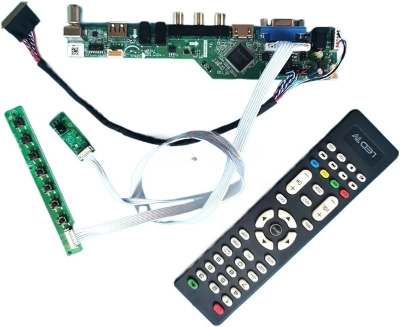 for CLAA101NB01 HT101WSB-101 40-Pin LVDS Laptop Screen Analog TV 1024x600 10.1" HDMI+VGA+AV+USB Driver Controller Board Kit DIY(for CLAA101NB01A) - Image 1