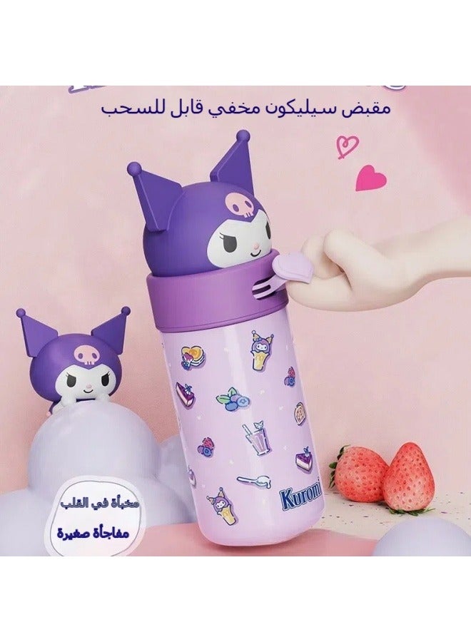 general Sanrio Kuromi vacuum flask, high-value cute children's girl student water cup 350ml - Image 2
