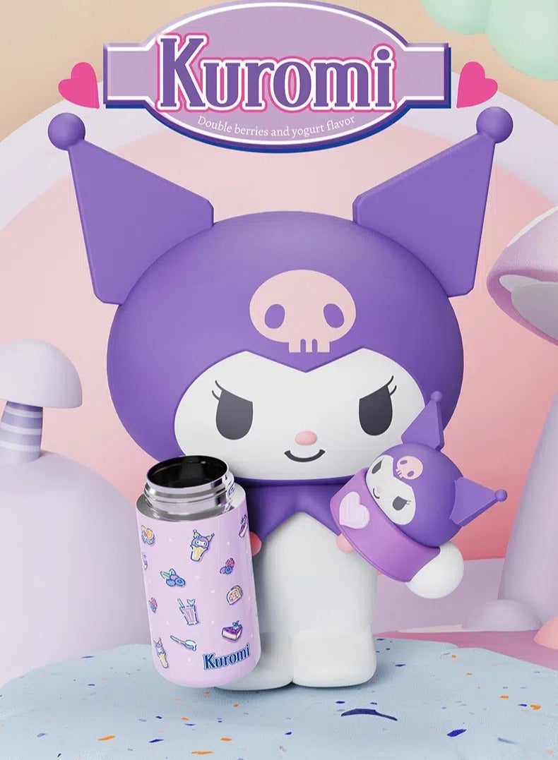 general Sanrio Kuromi vacuum flask, high-value cute children's girl student water cup 350ml - Image 3
