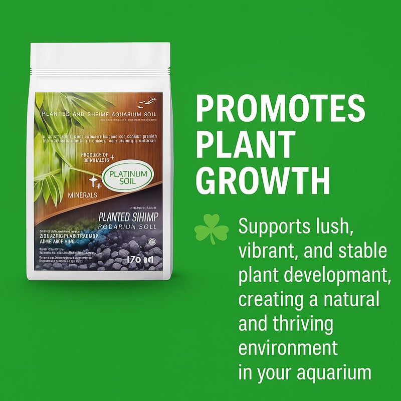 VAYINATO تربة أكواريوم بلاتينيوم 1 لتر من أكواتيك ريميذيز - ركيزة غنية بالمغذيات لأحواض النباتات والجمبري | متوازنة الحموضة، تعزز النمو الصحي للجمبري والنباتات المائية - Image 3