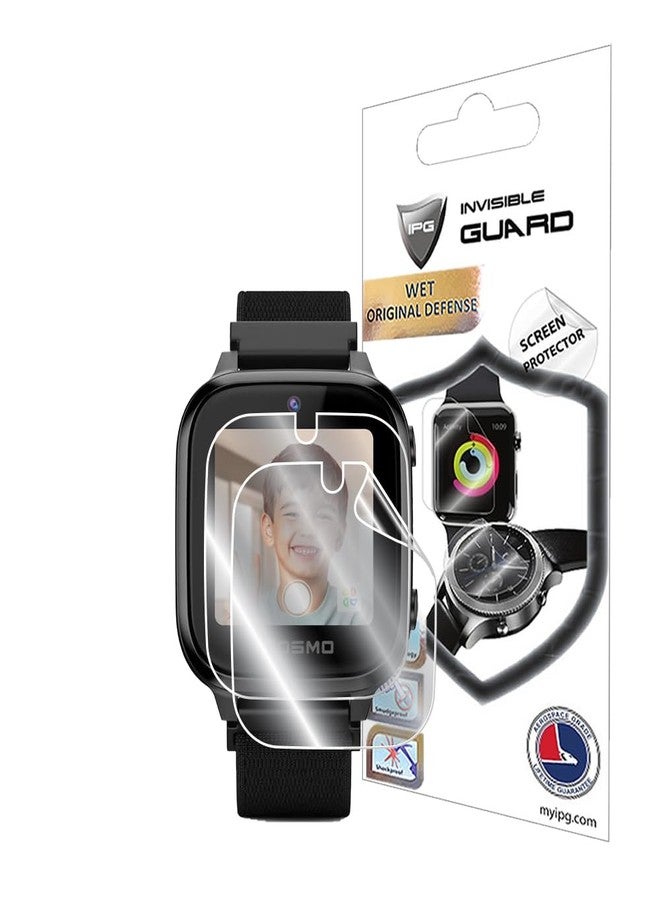 IPG for Cosmo JrTrack 4-3 Kids Smartwatch/Fitness Tracker Hydrogel Screen Protector (2 Units) Invisible HD Clear Film Anti Scratch Guard-Smooth/Self-Healing/Bubble Free for JrTrack4-3 - Image 1