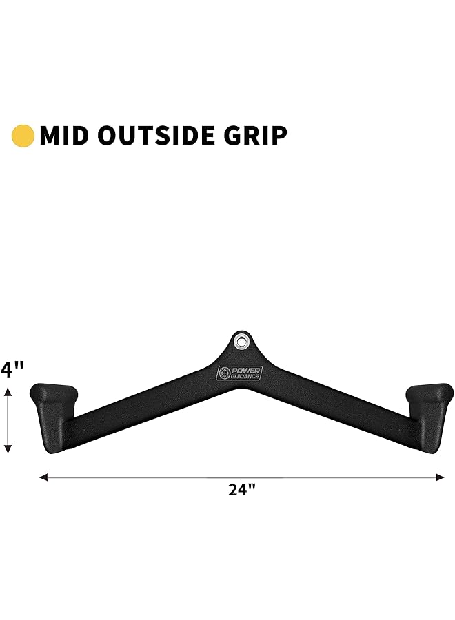 POWER GUIDANCE LAT Pulldown Attachments Pull Down Bar with Ergonomic Handle Cable Machine Attachments for More Effective and Less Fatigued Grip - Image 4