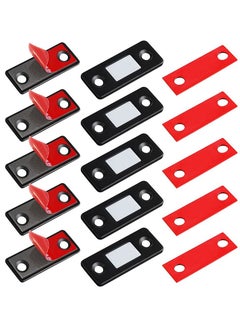Y&D Cabinet Magnetic Catch SYOSI 5 Pack Black Ultra Thin Door Closures for Kitchen Closet Closing Closer  - Image 1