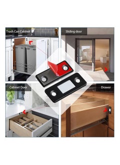 Y&D Cabinet Magnetic Catch SYOSI 5 Pack Black Ultra Thin Door Closures for Kitchen Closet Closing Closer  - Image 5