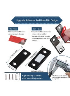 Y&D Cabinet Magnetic Catch SYOSI 5 Pack Black Ultra Thin Door Closures for Kitchen Closet Closing Closer  - Image 2