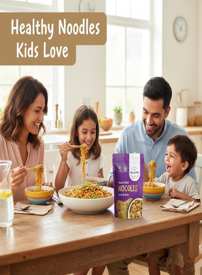 Milletry Multi Millet Noodles with No Guilt | No Maida, Not Fried, No Artificial Colors or Flavors | Millet Noodles With Taste Blend - 175Gms - Image 4