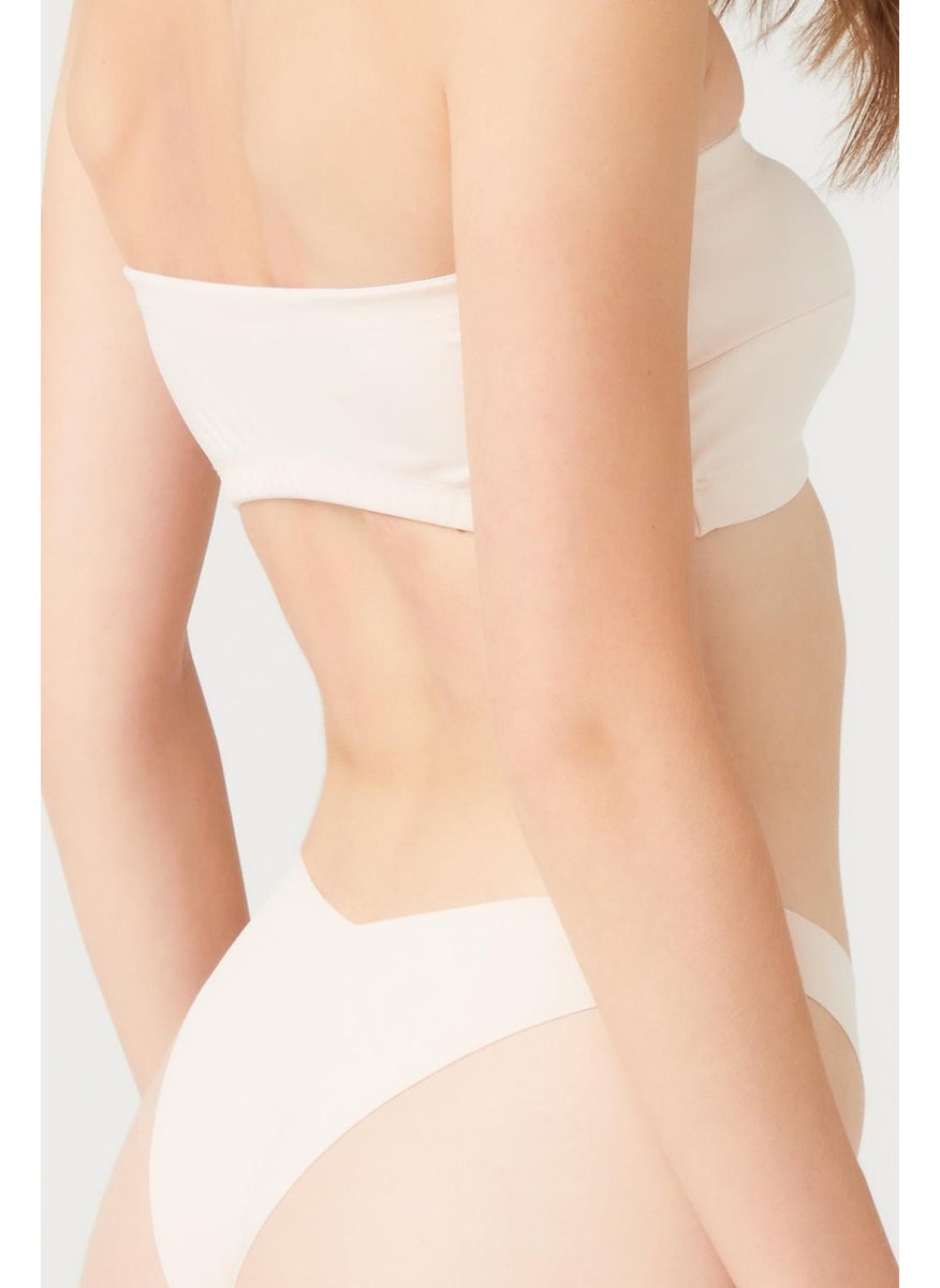 COTTONHILL - Skin Strapless Crop Top Bustier - Image 1