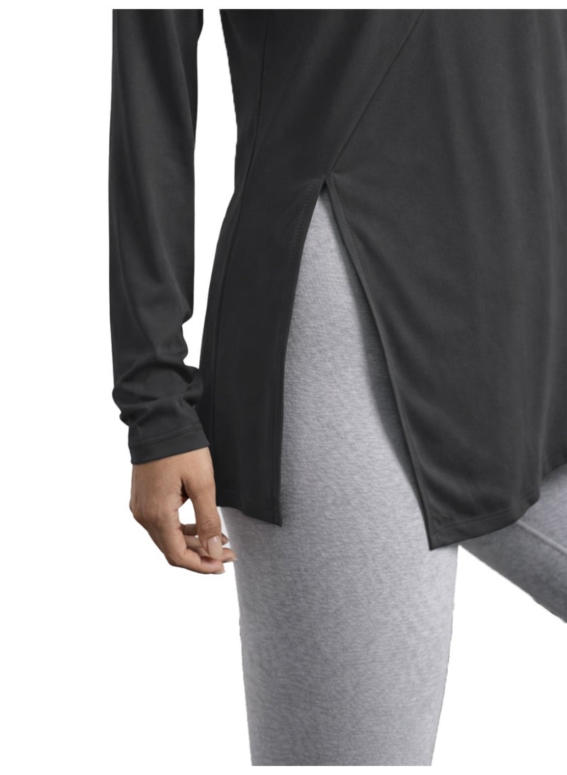 Nileton Sports Top - long sleeves side slit T-shirts - Long  Tee For Workout and Sportswear - Crew Neck Casual outdoor T-shirt for women - Image 3