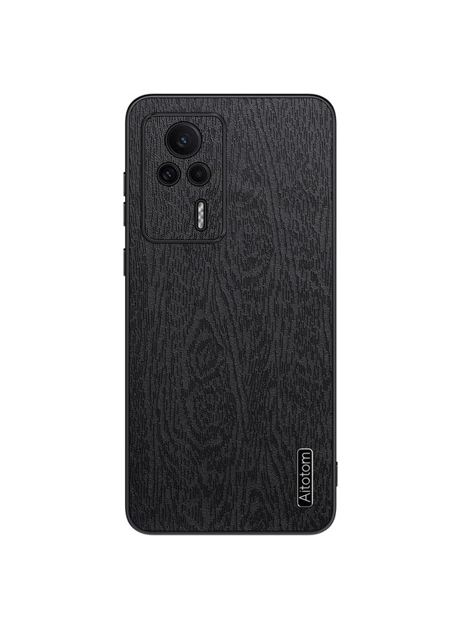 Case For Xiaomi Redmi K60E Tree Bark Leather Shockproof Phone Case