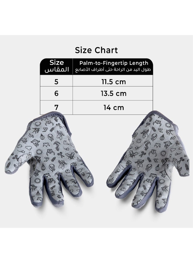 Woom TENS Kids Cycling Gloves | Padded Palm Comfort & Grip | Breathable Mesh Back | Size 5 Youth Bike Gloves | Black - Image 3