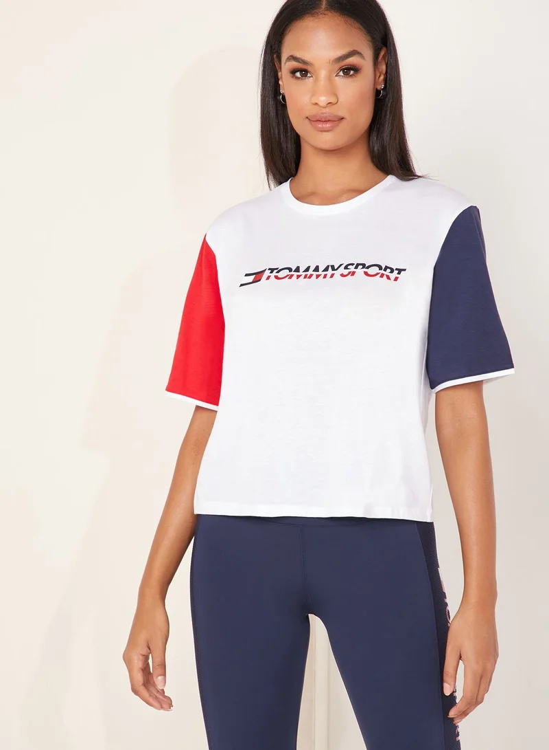TOMMY HILFIGER Logo Colour Block T-Shirt