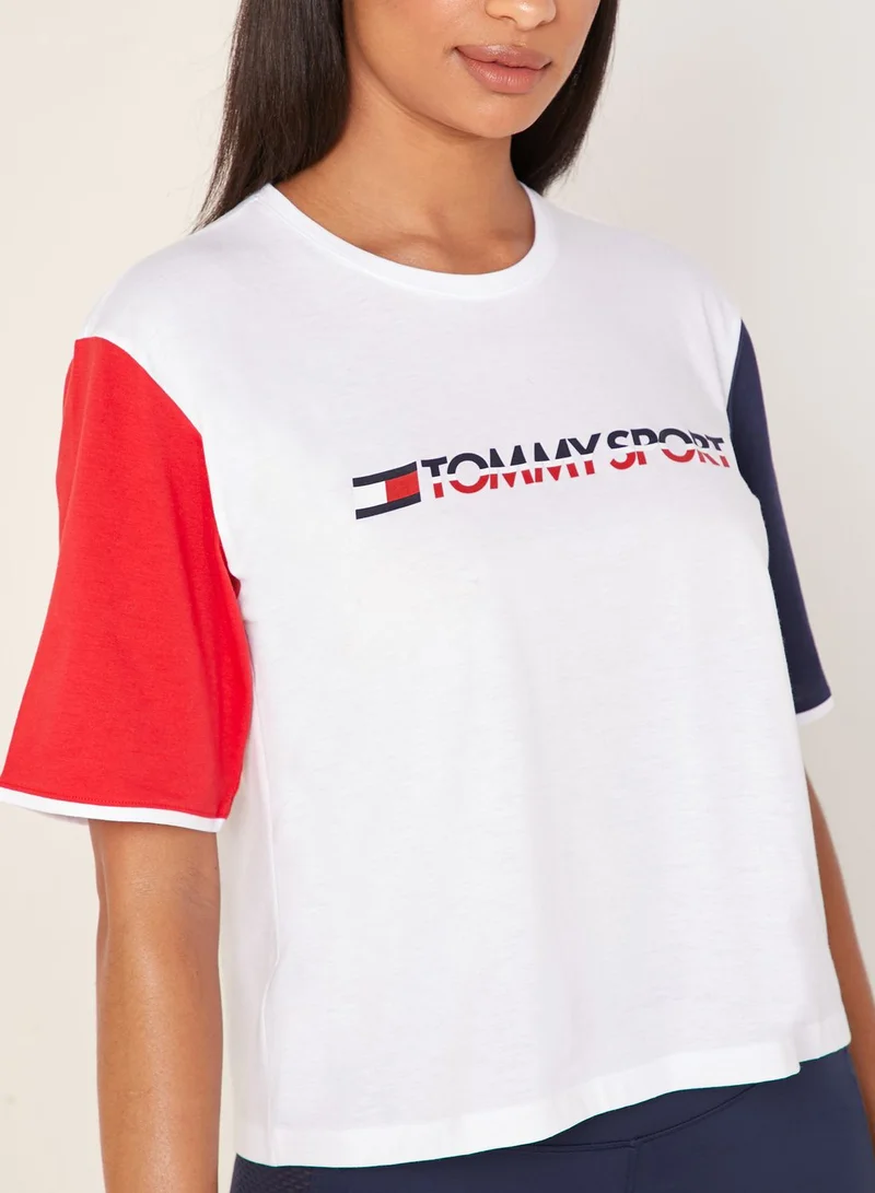 TOMMY HILFIGER Logo Colour Block T-Shirt