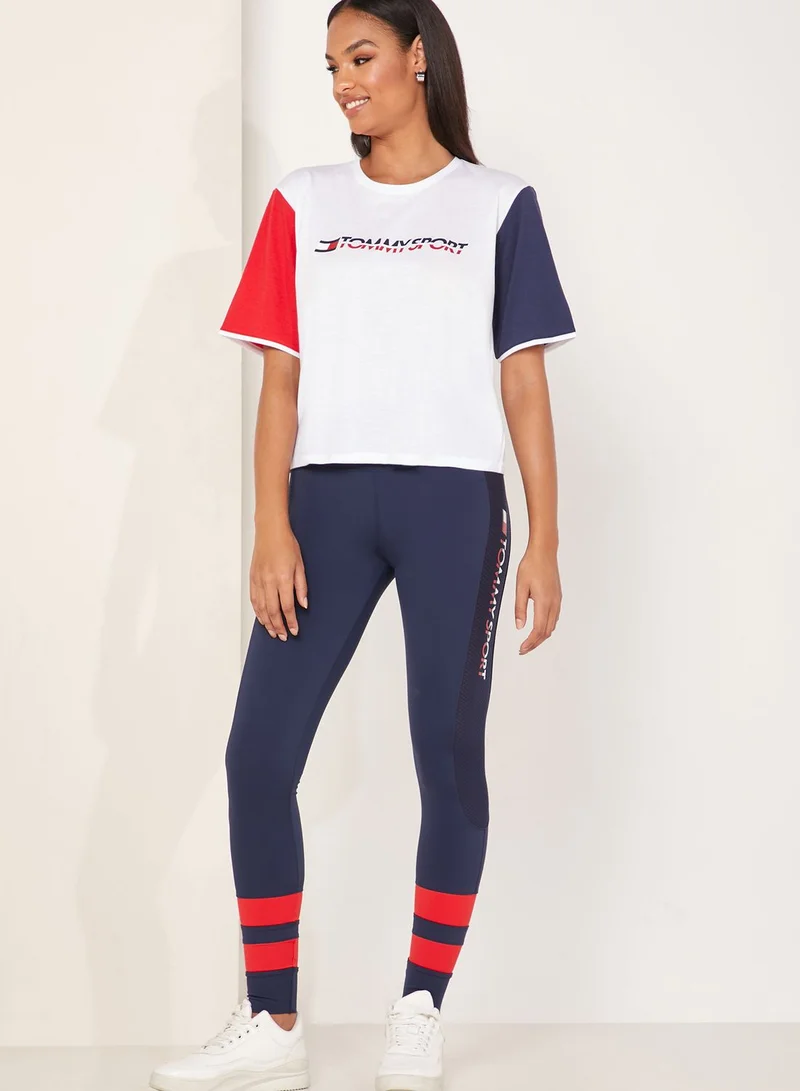 TOMMY HILFIGER Logo Colour Block T-Shirt