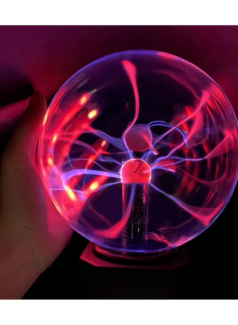 Magic Plasma Ball Lamp Touch and Sound Sensitive Interactive USB Powered Plasma Lamp Nebula Sphere Globe