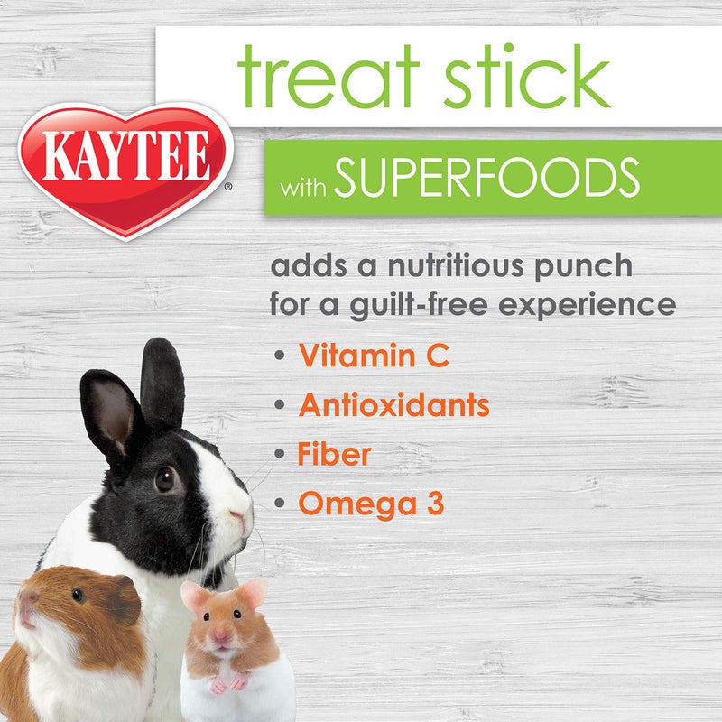 Kaytee Small Animal Treat Stick with Superfoods, Strawberry & Flax Seed, 5.5 oz - Image 4