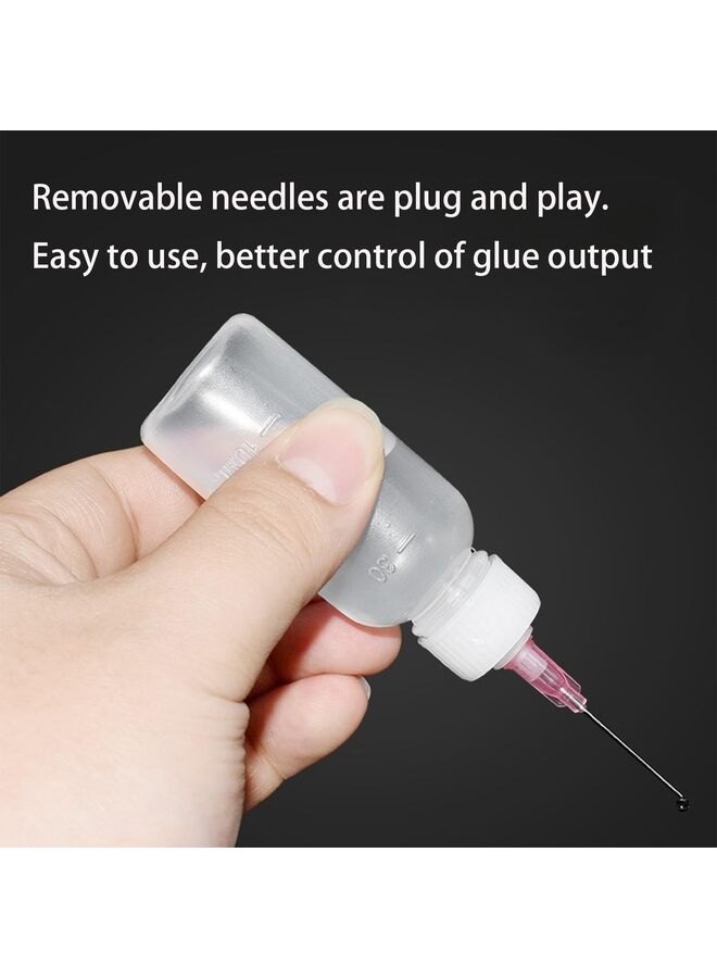 24 قطعة من مزيت الإبر (1 أونصة)، زجاجة زيت بندقية دقيقة، أداة وضع زيت LDPE مع طرف إبرة إضافي طويل 1.7 بوصة من الفولاذ المقاوم للصدأ - سهلة الاستخدام لزيت البندقية والحرف اليدوية والمفصلات وماكينات الخياطة والمزيد - Image 3