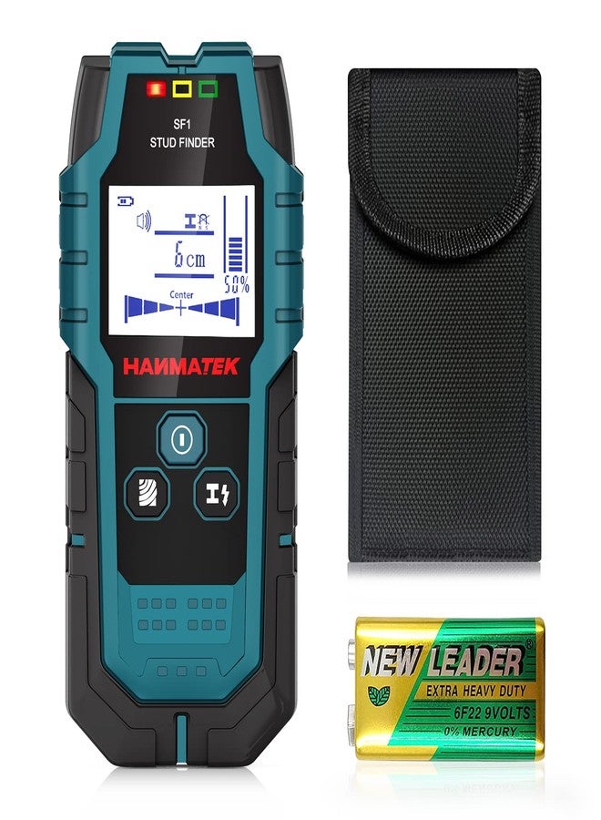 HANMATEK Stud Finder Wall Scanner Detector with Pro Smart Sensor,Audio Alarm and HD LCD Display,5 in 1 Upgrade Wood Exact Mode Stud Finder Tool for The Center Edge of Metal,Studs,AC Wire,Pipe - Image 1