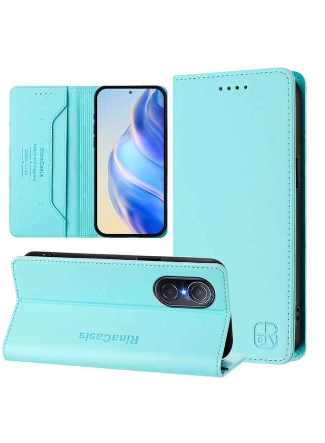 S-TOP Case For Honor 50 SE / Huawei nova 9 SE RC01 Dual-Folded Magnetic Suction RFID Leather Phone Case - Image 1