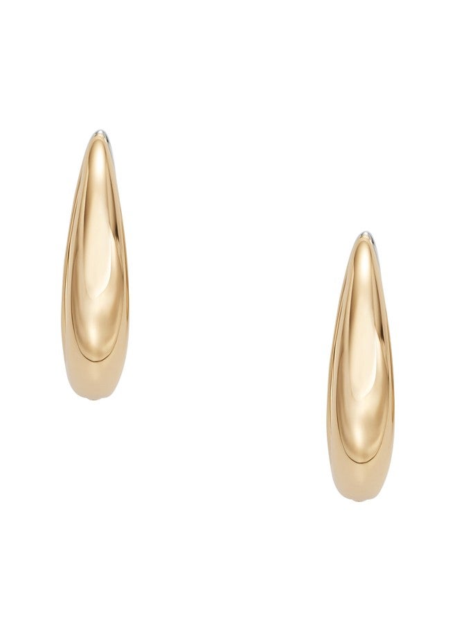 سكاجين أقراط حلقية من الفولاذ المقاوم للصدأ بلونين ذهبي وفضي من سكاجين للنساء (الموديل: SKJ1819998) - Image 2