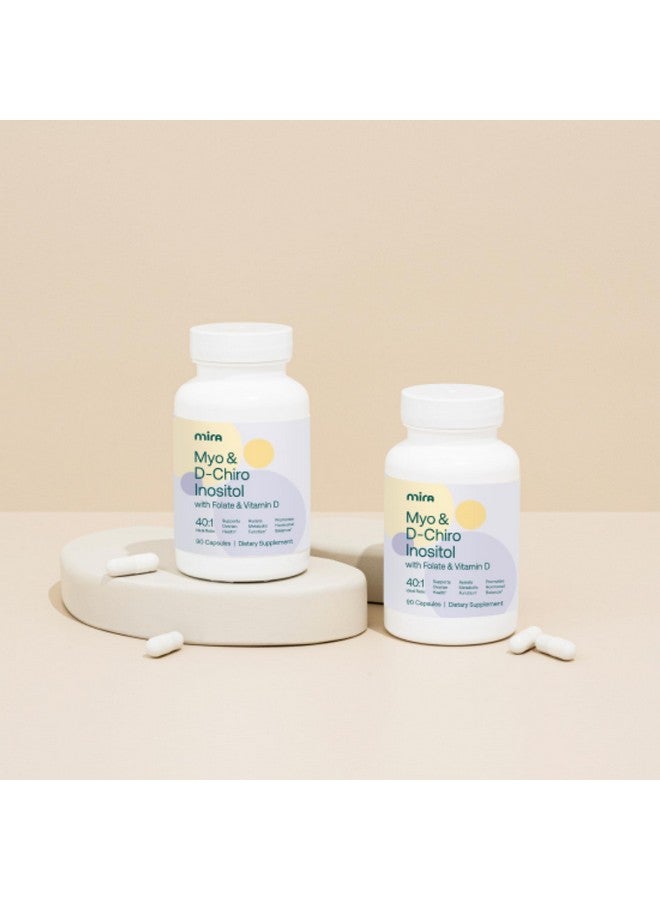 Mira مكمل ميرا لمتلازمة تكيس المبايض، ميو إينوزيتول ودي-كيرو إينوزيتول بنسبة 40:1، يساعد في تعزيز التوازن الهرموني ودعم صحة المبايض والتمثيل الغذائي، 90 كبسولة (30 حصة)، 1 زجاجة - Image 5