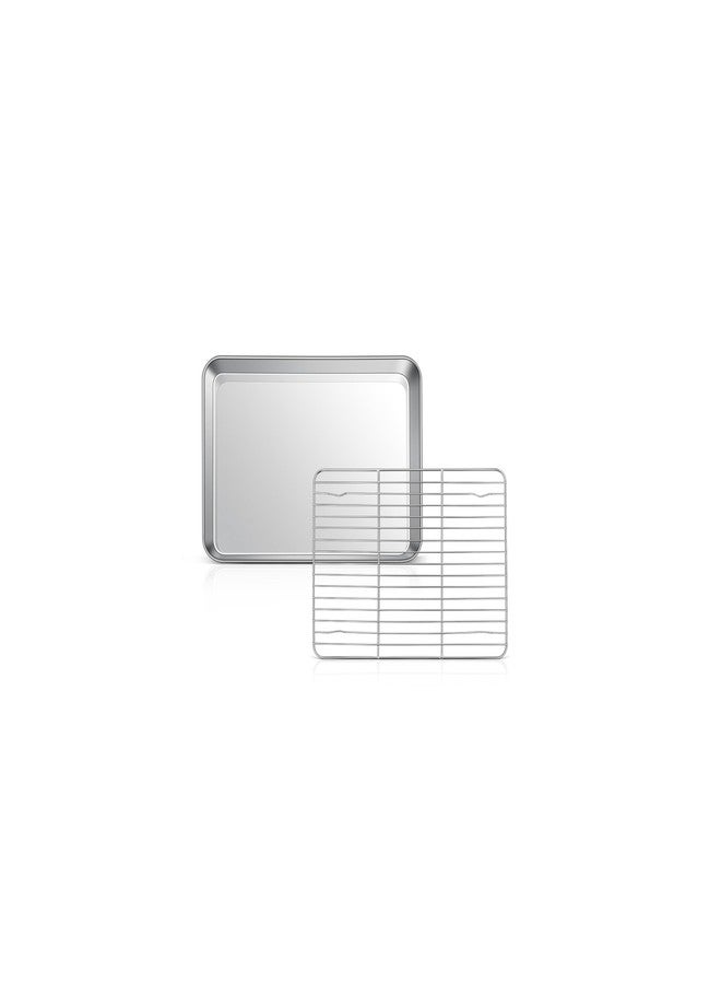 Joyfair Baking Sheet with Rack Set of 2 (10.4 inch) - Image 1