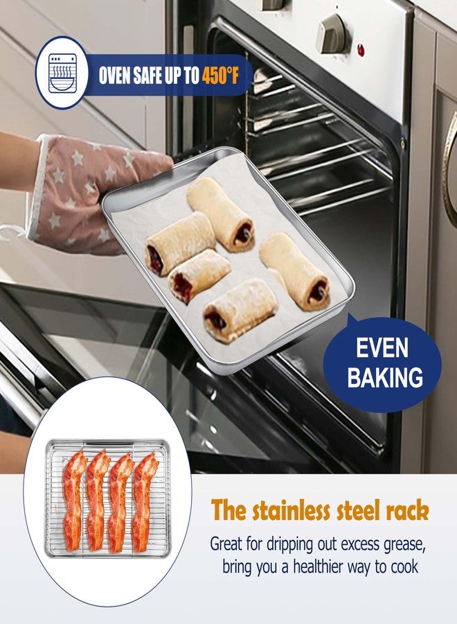 Joyfair Baking Sheet with Rack Set of 2 (10.4 inch) - Image 5