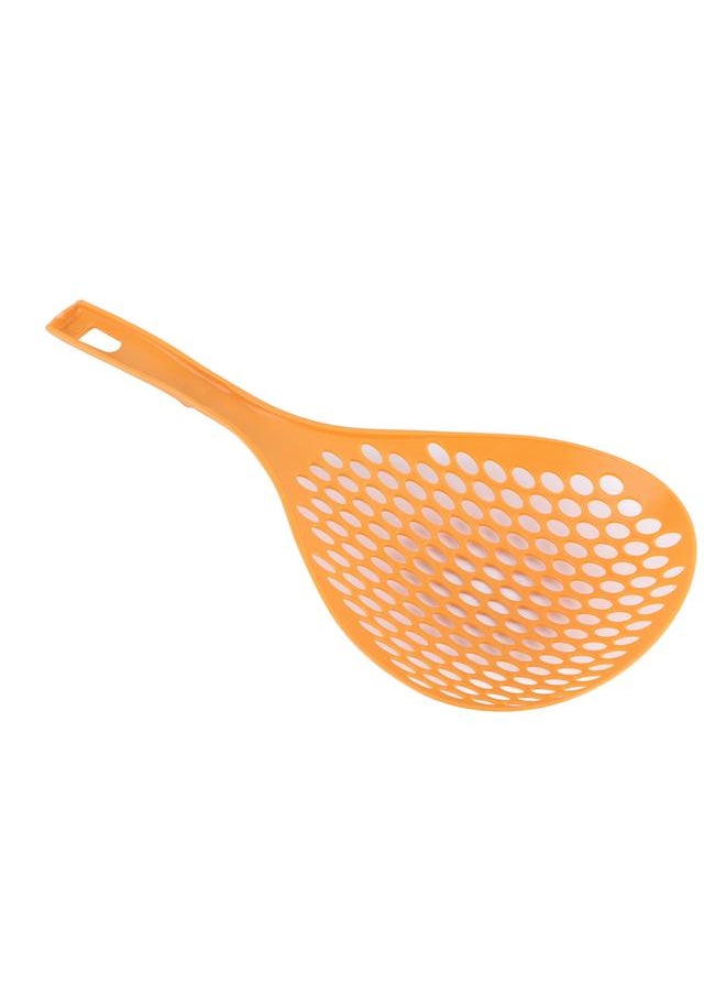 Strainer Spoon Long Handle Large Slotted Spoon High Temperature Resistant Plastic Skimmer Ladle for Noodles Dumplings