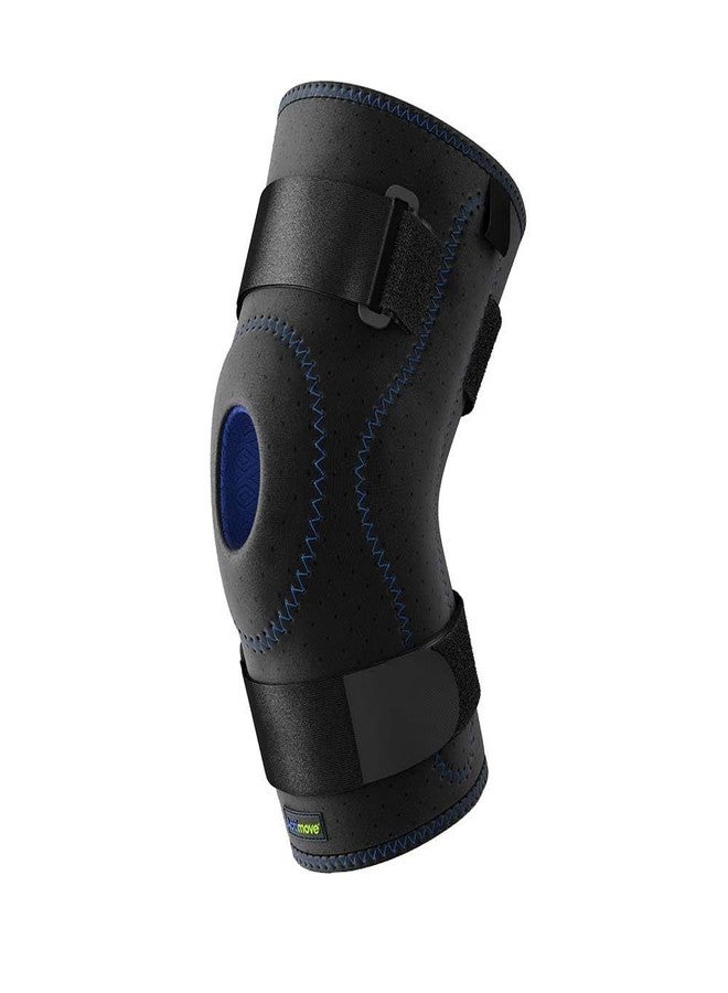 Actimove Sports Edition Knee Brace Adjustable Horseshoe, Simple Hinges, Condyle Pads | Left & Right Compatible Knee Support for Meniscus Tear, Pain, ACL, MCL, Injury Recovery | Men & Women, Black, - Image 2