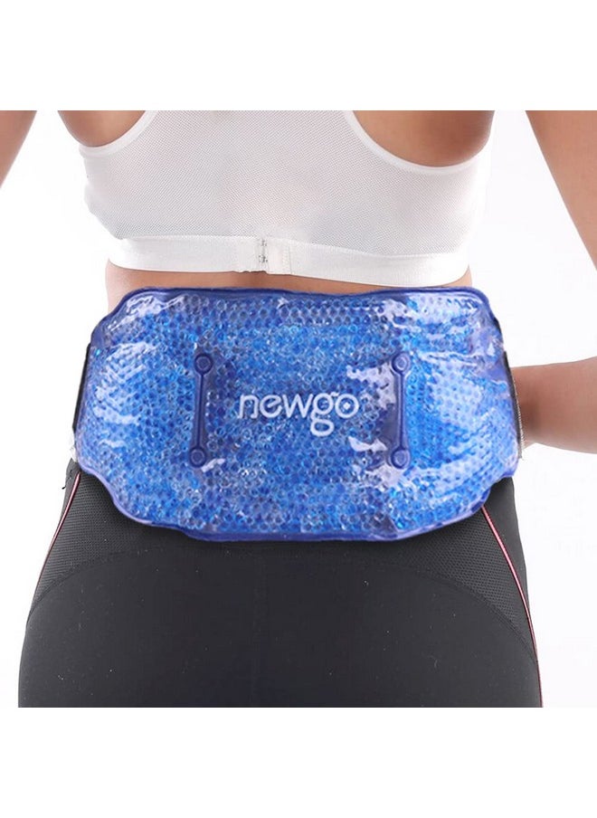 NEWGO Ice Pack For Back Pain Relief, Hot Or Cold Ice Packs For Lower Back Injuries, Sciatic Nerve, Tailbone Pain Blue  - Image 1