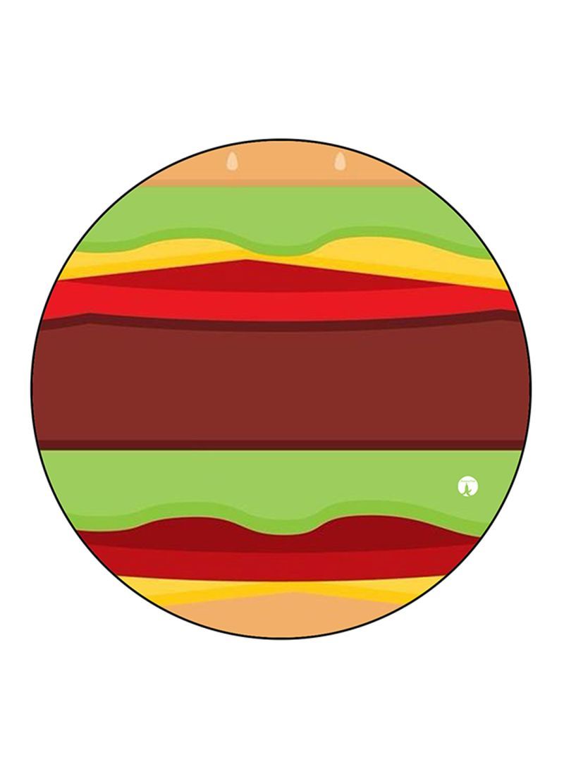 RKN Burger Printed Mouse Pad Multicolour
