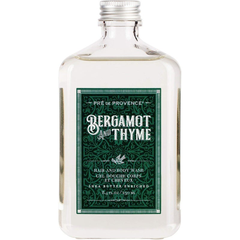 Pre de Provence Bergamot & Thyme Men's Fragrance Collection, Hair & Body Wash, 250 ML - Image 1