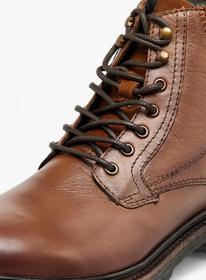 لي كوبر أحذية الكاحل الرجالية الجلدية المبطنة - Image 4