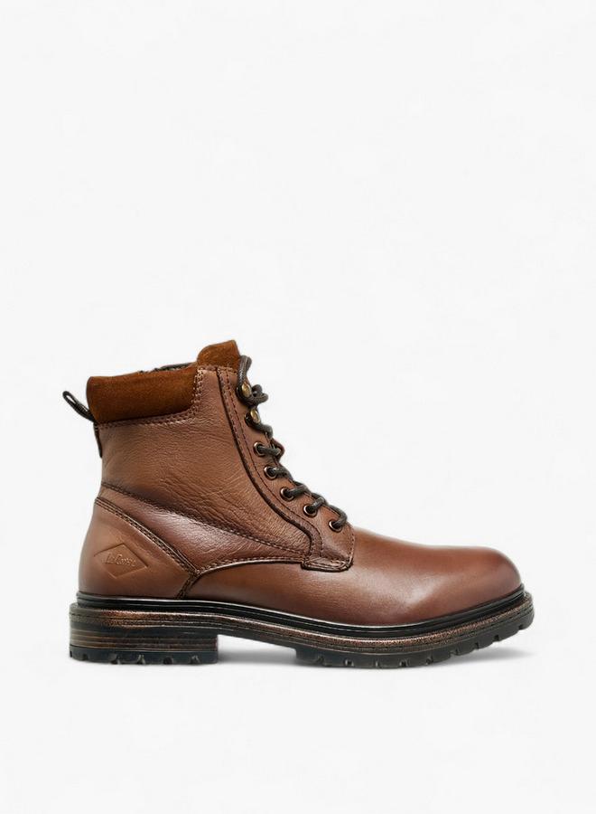 لي كوبر أحذية الكاحل الرجالية الجلدية المبطنة - Image 3