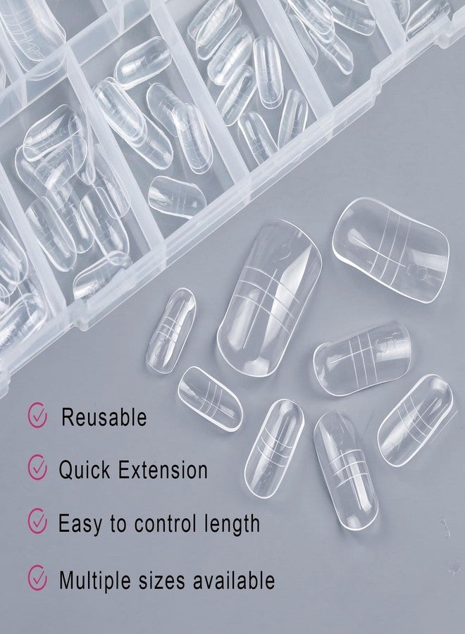 Cycullinyt Dual Toe Forms - Poly Extension Gel Toenail 300pcs Reusable Full Cover Dual Nail Forms, Acrylic Builder Gel Forms Nail Molds for Pedicure Salon & DIY at Home - Image 3