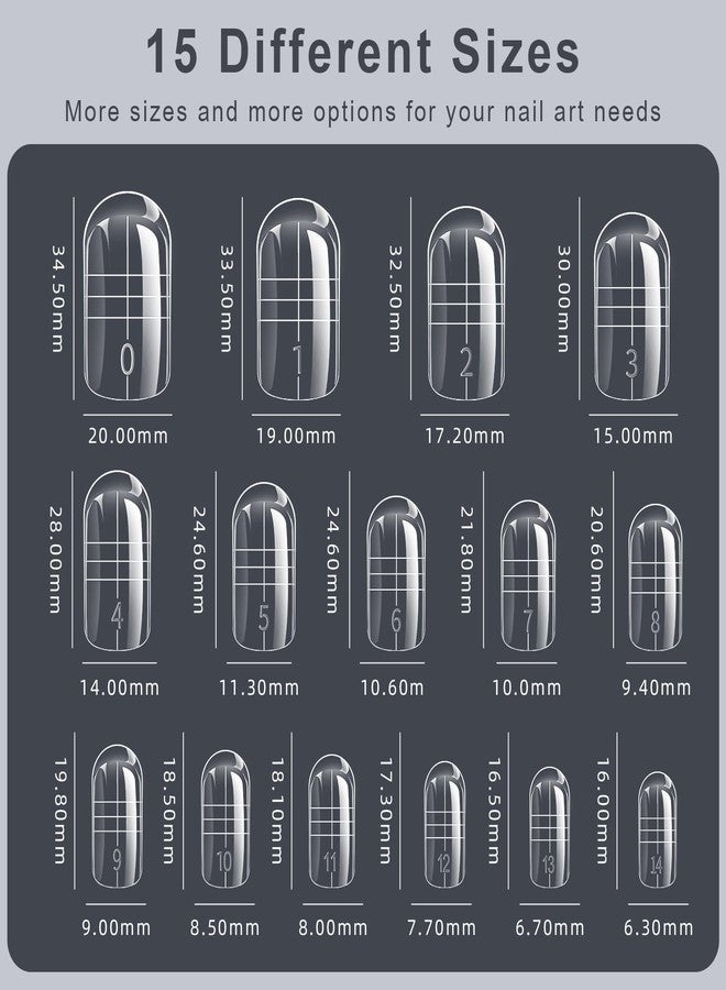 Cycullinyt Dual Toe Forms - Poly Extension Gel Toenail 300pcs Reusable Full Cover Dual Nail Forms, Acrylic Builder Gel Forms Nail Molds for Pedicure Salon & DIY at Home - Image 5