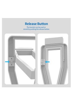 KASTWAVE VR Stand, Organizer, and Display Stand for Oculus Quest 2/Quest/Meta/Rift/Rift S/PS VR Headset and Touch Controllers (White)  - Image 2