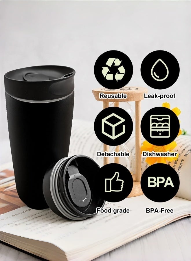 Owala SmoothSip Slider Insulated Stainless Steel Coffee Mug, Travel Mug Leak-proof Stainless Steel Coffee Mug - Image 3
