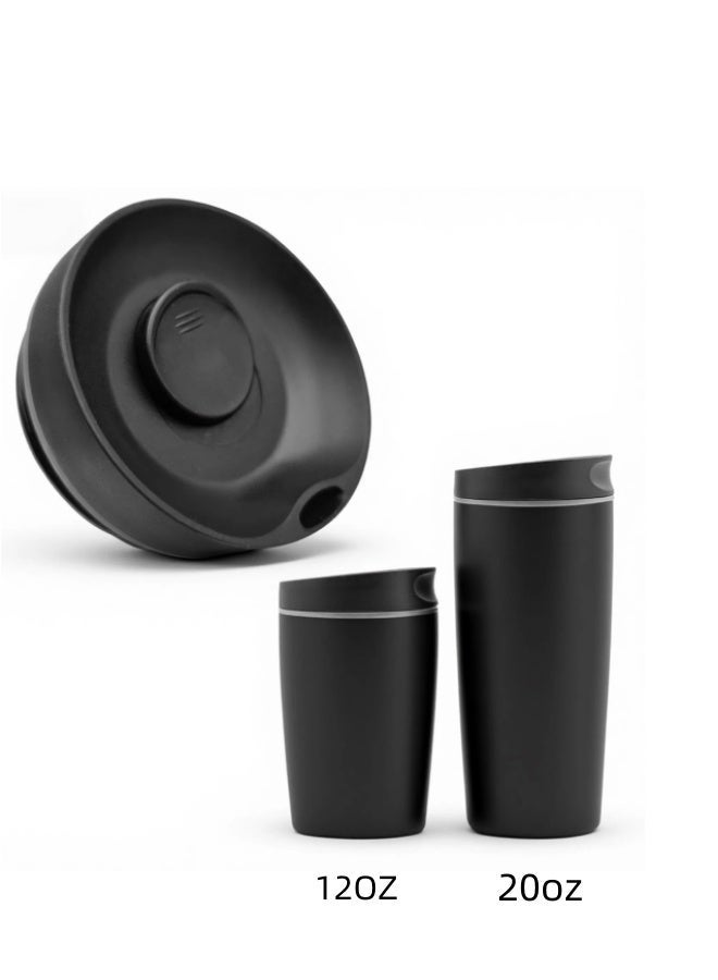 Owala SmoothSip Slider Insulated Stainless Steel Coffee Mug, Travel Mug Leak-proof Stainless Steel Coffee Mug - Image 1
