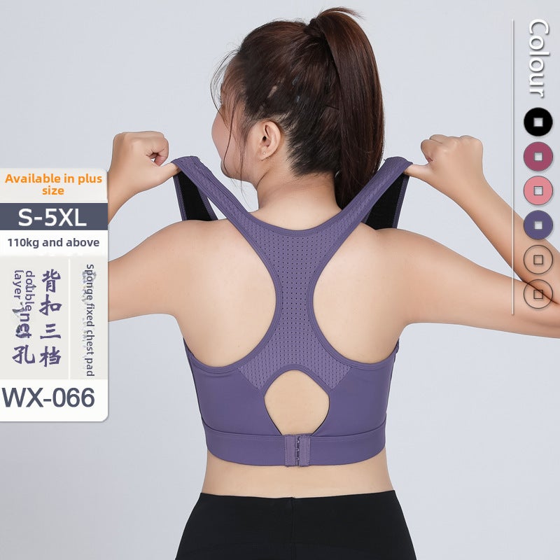 Plus Size High Support Sports Bra Black  - Image 2