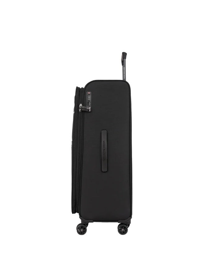 Tom Cruiser Legacy 20-Inch Soft Luggage Trolley Suitcase with Smooth-Rolling Wheels, Lightweight, Durable Design and Spacious Interior – Black - Image 5