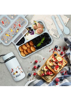 BEOLA Multi Compartment Lunch Box For Kids Adults, Doxie Dots  - Image 5