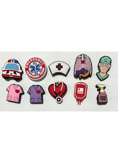 Marimari Crocs Slipper Ornaments Medical Set 10 Pieces  - Image 1